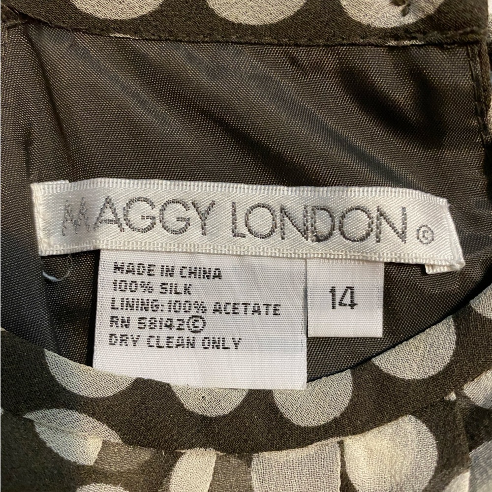 Maggy London Brown and tan Halter Sundress - Picture 5 of 7